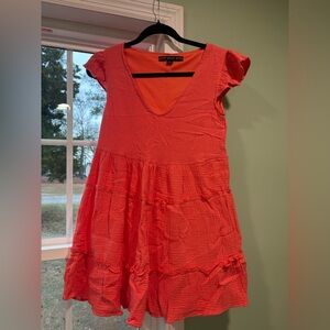 HYFVE Vibrant Orange Mini Dress